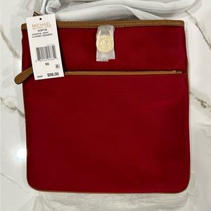 Michael Kors Kempton Large Pocket Crossbody bag Cherry/Gold
